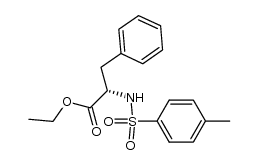 N-(4-tolylsulfonyl)-L-phenylalanine ethyl ester结构式