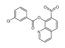 7-Nitro-8-quinolyl=m-chlorobenzoate结构式