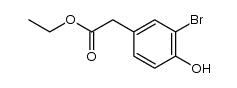 ethyl 2-(3-bromo-4-hydroxyphenyl)acetate结构式