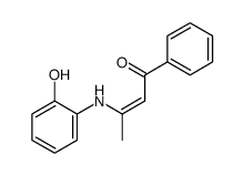3-(2-hydroxyanilino)-1-phenylbut-2-en-1-one结构式