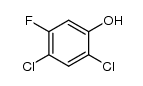 2,4-dichloro-5-fluoro-phenol结构式