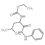 ethyl N-[4-methyl-1-oxo-1-(2-phenylhydrazinyl)pentan-2-yl]carbamate Structure