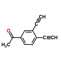 Ethanone, 1-(3,4-diethynylphenyl)- (9CI) Structure