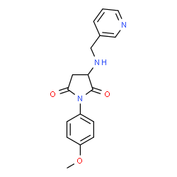 1-(4-methoxyphenyl)-3-[(pyridin-3-ylmethyl)amino]pyrrolidine-2,5-dione Structure