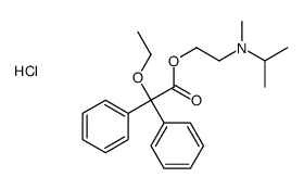 2-(2-ethoxy-2,2-diphenylacetyl)oxyethyl-methyl-propan-2-ylazanium,chloride Structure