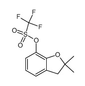 2,2-dimethyl-2,3-dihydro-1-benzofuran-7-yl trifluoromethasulfonate结构式