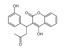 4-Hydroxy-3-[1-(3-hydroxyphenyl)-3-oxobutyl]-2H-chromen-2-one结构式