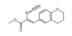 methyl 2-azido-3-(2,3-dihydro-4H-benzopyran-6-yl)propenate Structure