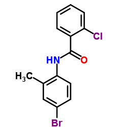 N-(4-Bromo-2-methylphenyl)-2-chlorobenzamide结构式