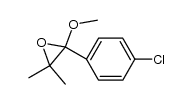 2-(4-chloro-phenyl)-2-methoxy-3,3-dimethyl-oxirane结构式
