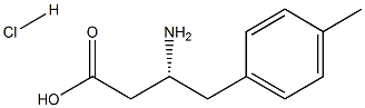 (R)-3-Amino-4-(4-methylphenyl)-butyric acid-HCl结构式