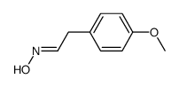 1-(p-methoxyphenyl)acetaldehyde oxime结构式