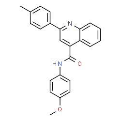 N-(4-methoxyphenyl)-2-(4-methylphenyl)quinoline-4-carboxamide Structure