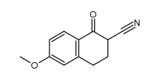 6-methoxy-2-cyano-1-tetralone Structure