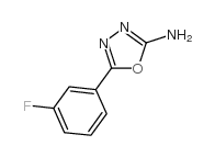 5-(3-氟苯基)-1,3,4-恶二唑-2-胺结构式