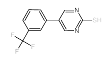 5-[3-(TRIFLUOROMETHYL)PHENYL]-2-PYRIMIDINYLHYDROSULFIDE结构式