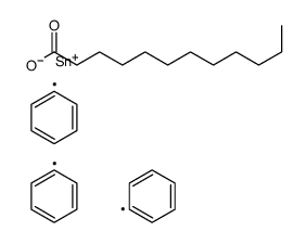 triphenylstannyl dodecanoate Structure