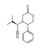 (R)-3-methyl-2-((S)-2-oxo-5-phenylmorpholino)butanenitrile Structure