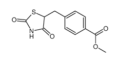 5-(4-carbomethoxybenzyl)-2,4-thiazolidinedione结构式
