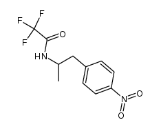 N-Trifluoroacetyl-p-nitroamphetamine Structure