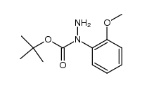 N-(2-methoxy-phenyl)-hydrazinecarboxylic acid tert-butyl ester结构式