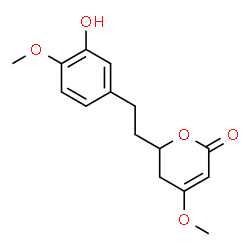 (6S)-4-Methoxy-6α-(3-hydroxy-4-methoxyphenethyl)-5,6-dihydro-2H-pyran-2-one structure