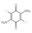 p-Benzoquinone, 2,5-diamino-3,6-dichloro-结构式