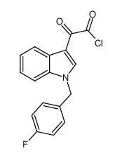 2-(1-(4-fluorobenzyl)-1H-indol-3-yl)-2-oxo-acetyl chloride结构式