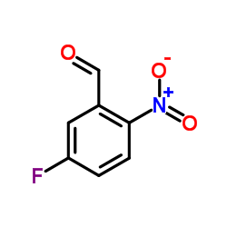 5-氟-2-硝基苯甲醛结构式
