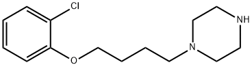 1-[4-(2-chlorophenoxy)butyl]piperazine structure