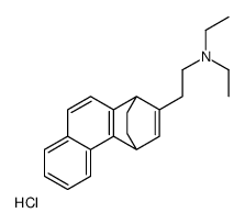 2-(1,4-dihydro-1,4-ethanophenanthren-2-yl)-N,N-diethylethan-1-amine hydrochloride结构式