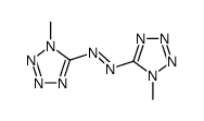 Bis-(1-methyl-1H-tetrazol-5-yl)-diazene Structure
