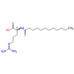 (S)-2-Dodecanamido-5-guanidinopentanoic acid Structure