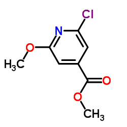 2-氯-6-甲氧基异烟酸甲酯结构式