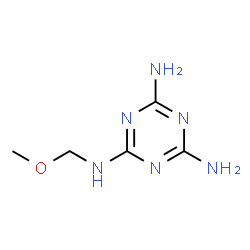 N-(methoxymethyl)-1,3,5-triazine-2,4,6-triamine结构式