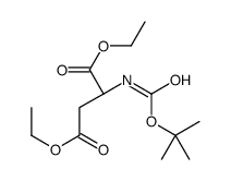 diethyl 2-[(2-methylpropan-2-yl)oxycarbonylamino]butanedioate Structure