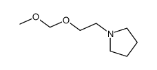 1-[2-(methoxymethoxy)ethyl]pyrrolidine结构式