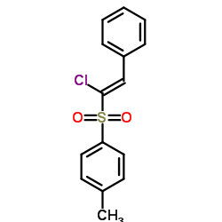 (Z)-1-Chloro-2-phenylvinyl 4-methylphenyl sulfone结构式
