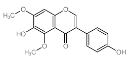 6-hydroxy-3-(4-hydroxyphenyl)-5,7-dimethoxy-chromen-4-one结构式