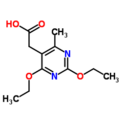 (2,4-DIETHOXY-6-METHYL-PYRIMIDIN-5-YL)-ACETIC ACID结构式