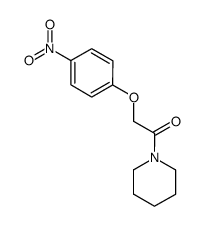 1-[(4-nitro-phenoxy)-acetyl]-piperidine结构式