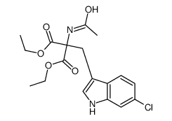 Diethyl (6-Chloro-2-indolylmethyl)acetamidomalonate structure