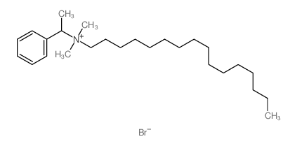 Benzenemethanaminium, N-hexadecyl-N,N,.alpha.-trimethyl-, bromide, (+-)- Structure