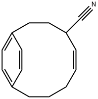 (E)-Bicyclo[8.2.2]tetradeca-5,10,12(1),13-tetraene-4-carbonitrile Structure