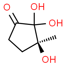 Cyclopentanone, 2,2,3-trihydroxy-3-methyl-, (3S)- (9CI)结构式