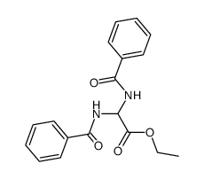 bis-benzoylamino-acetic acid ethyl ester Structure