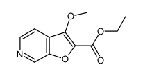 3-methoxyfuro[2,3-c]pyridine-2-carboxylic acid ethyl ester结构式