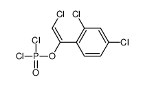 2,4-dichloro-1-(2-chloro-1-dichlorophosphoryloxyethenyl)benzene结构式