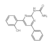 Urea,N-[4-(2-hydroxyphenyl)-6-phenyl-2-pyrimidinyl]- Structure