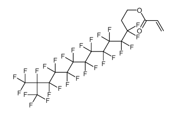 3,3,4,4,5,5,6,6,7,7,8,8,9,9,10,10,11,11,12,12,13,14,14,14-tetracosafluoro-13-(trifluoromethyl)tetradecyl acrylate结构式